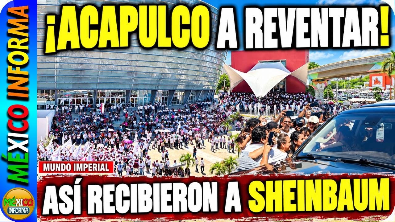 A REVENTAR EL EVENTO EN ACAPULCO. ASÍ LLEGÓ LA PRESIDENTA. MIRA LO QUE SUCEDIÓ.