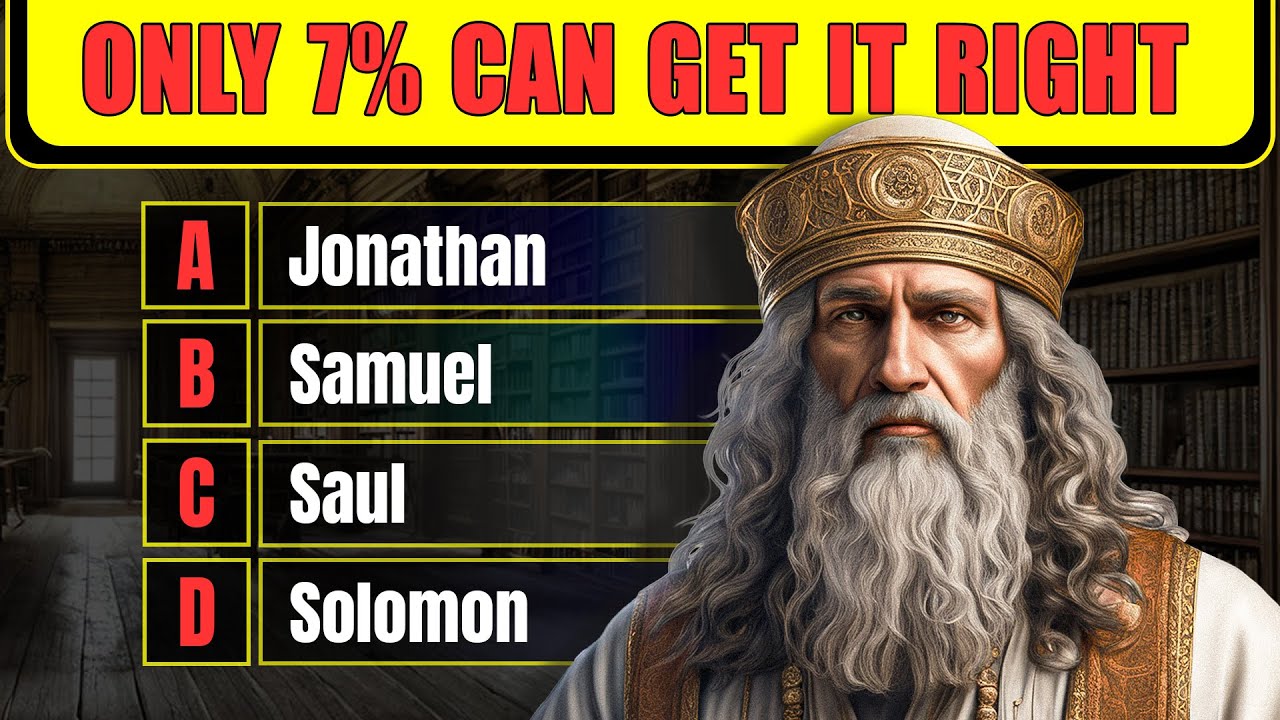 23 BIBLE QUESTIONS TO TEST YOUR BIBLE KNOWLEDGE ABOUT KING DAVID-Easy Moderate Hard | The Bible Quiz