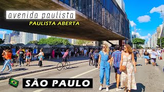 🇧🇷 Walking in São Paulo — Avenida Paulista On Sunday — Brazil 【 4K UHD 】