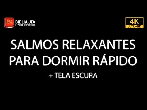 Dormindo com Salmos ao som de chuva + Tela escura 🌧️ - Bíblia JFA Offline