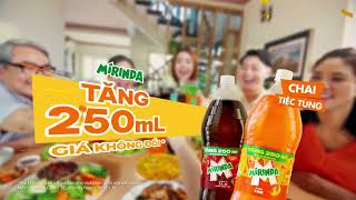 Mirinda Chai tiệc tùng mới! Tăng 250ml - giá không đổi