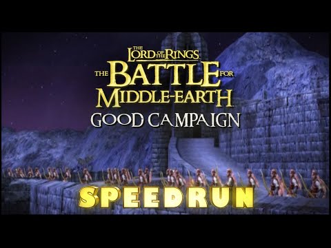 LOTR: Battle For Middle Earth Speedrun (Good Campaign)(1:31:15)