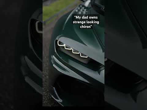 "My dad owns strange looking Chiron"#bugatti#chiron