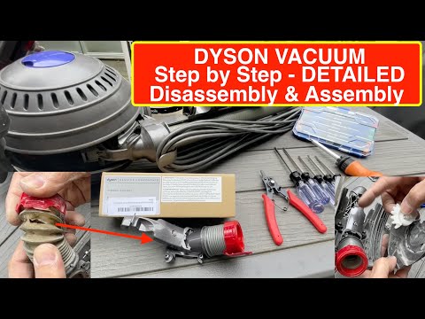 Step by Step Dyson DC65 Repair Detailed disassembly and assembly! How to replace internal hose
