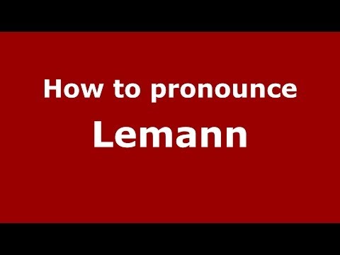 How to pronounce Lemann (Brazilian Portuguese/São Paulo, Brazil)  - PronounceNames.com