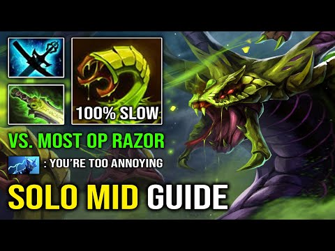 Even the Most OP Hero in 7.32d Can't Lane Against this Venomancer | 100% Poison Slow DPS Dota 2