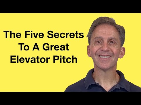How Do I Create A Great Elevator Pitch?
