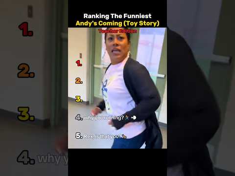 Ranking The Funniest "Andy's Coming" Challenge - Teacher Edition🤣👩‍🏫 #funny