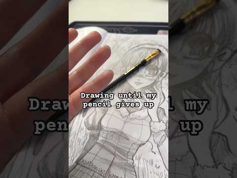 drawing until the pencil gives up  ✏️ #shorts #art #timelapse