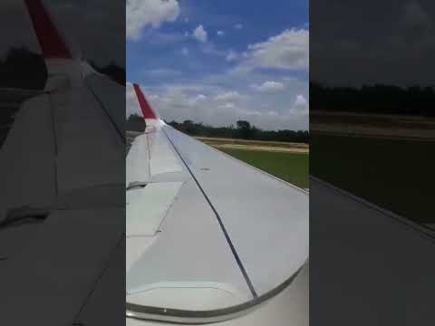 Decolando do aeroporto de Boa Vista Roraima