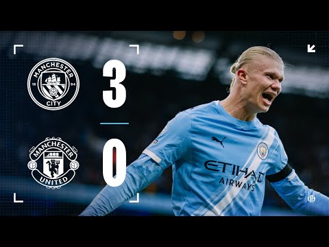 HIGHLIGHTS | Man City 3-0 Man United | Derby delight for City after Foden strike and Haaland double!