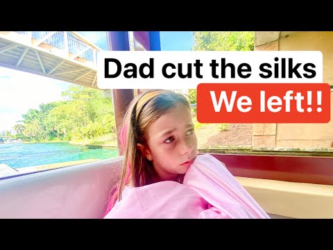 Dad CUT the silks.. We LEFT!😳