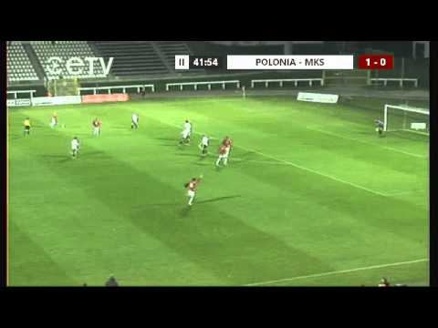 Bramki z meczu Polonia Warszawa - MKS Przasnysz