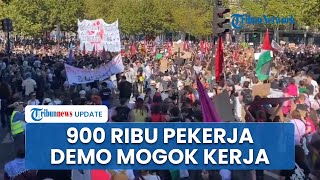 900 Ribu Pekerja di Perancis Nekat Demo Mogok Kerja Massal, Blokade Jalan Buat Kota Paris Lumpuh