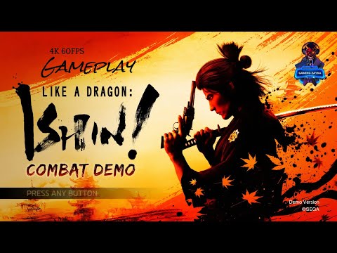 Like a Dragon Ishin! Combat Demo PS5 Gameplay: Stunning 4K 60fps HDR Graphics and Intense Action