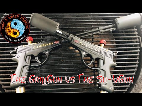 The GrillGun vs The Su-VGun in Lighting a Grill and Searing Meat