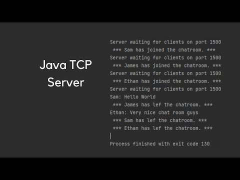 Server Multithreaded Java Chat Room Project