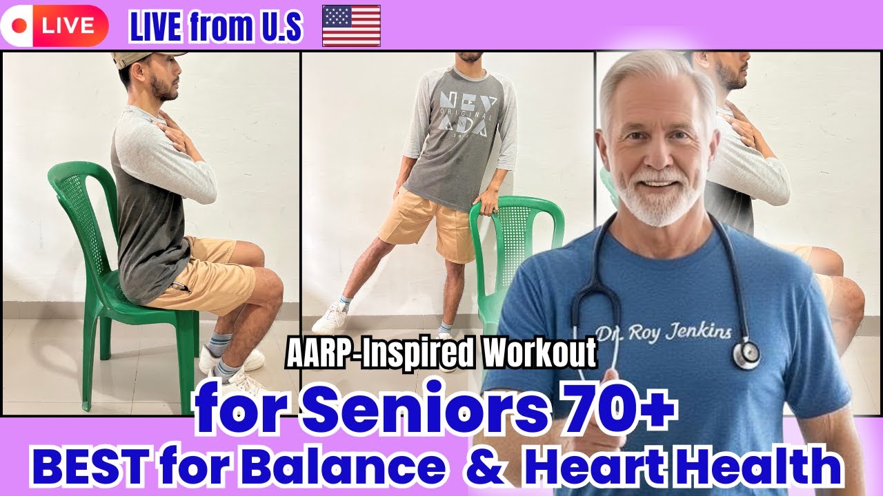 10‑Minute Chair Balance Workout for Seniors |  Daily Moves to Prevent Falls at Home