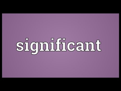 Significant Meaning