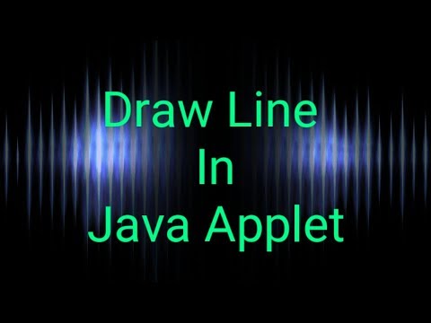 Straight Line Drawing Using Java Applet