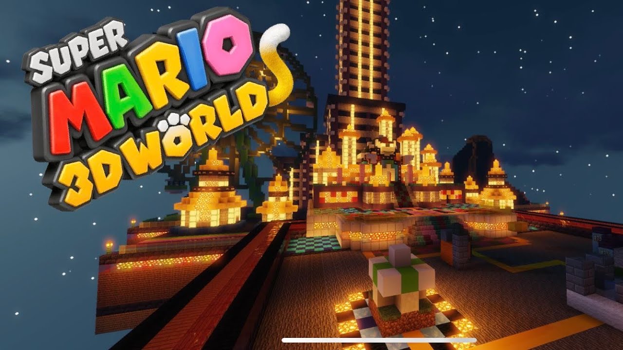 Super Mario 3D World Hub world in Minecraft!