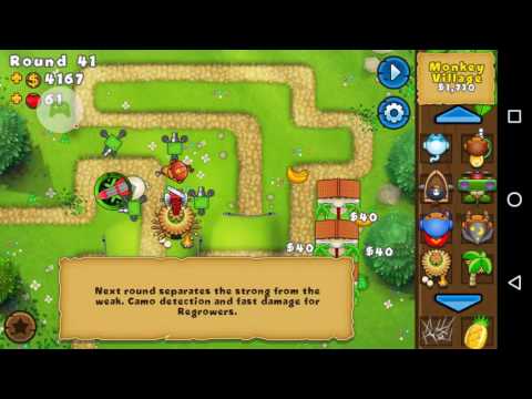 Bloons TD 5 Mobile - Monkey Lane Easy, Medium, Hard tutorial/walkthrough