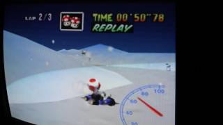 Mario Kart 64 Frappe Snowland 2'05"62 King F Rank [N64 PAL]