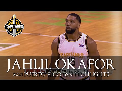 🇺🇸 Jahlil Okafor(자릴 오카포) ✭ Capitanes de Arecibo ✭ 2025 Best Plays&Highlights