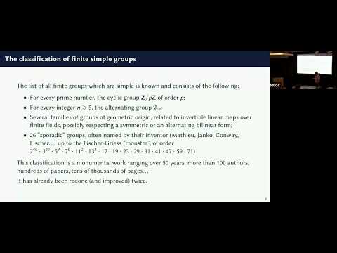 Antoine Chambert Loir: Simple Groups (June 23, 2025)