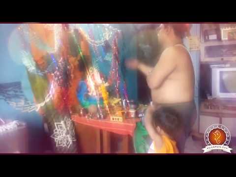 Sanghamittra Chakravorty Home Ganpati Decoration Video