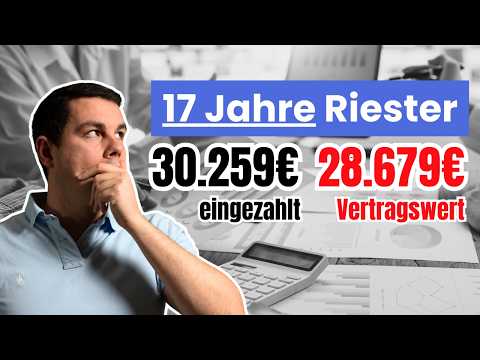 Riester madness: cancel after 17 years or keep?