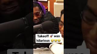 Takeoff 🚀 Hilarious interview moments 😂😂😂 #foryou #takeoff #migos #fypシ