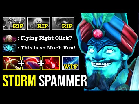 NEXT LEVEL BEST STORM SPAMMER Flying Right Click Desolator & Daedalus 100% Deleted Anyone DotA 2