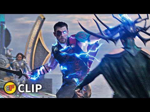 Thor & Valkyrie vs Hela - Final Battle Scene | Thor Ragnarok (2017) IMAX Movie Clip HD 4K