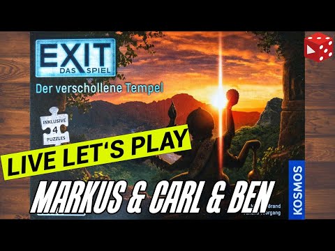 LIVE: Exit Puzzle - Der verschollene Tempel mit 3 Spielern
