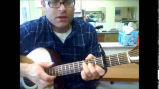 How to play &quot;3 Strange Days&quot; School Of Fish on acoustic guitar (Made Easy)