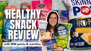 Healthy Snack Review | Trying New Healthy Low Point Foods | WeightWatchers Points, Calories, Macros