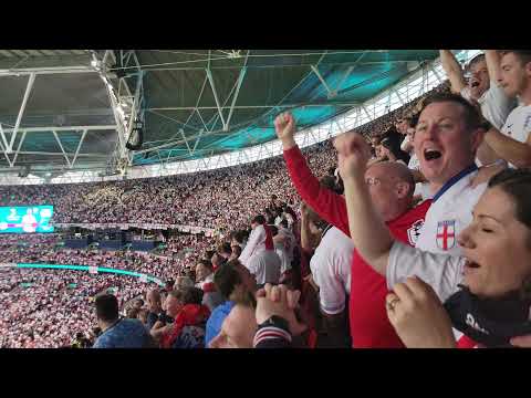 [4K] fans celebrating Luke Shaw goal | England 🏴󠁧󠁢󠁥󠁮󠁧󠁿 vs Italy 🇮🇹 | Euro 2020 Final