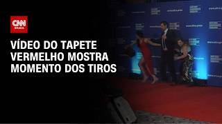 Vídeo: Vídeo do tapete vermelho mostra momento dos tiros em jantar com Trump    | AGORA CNN