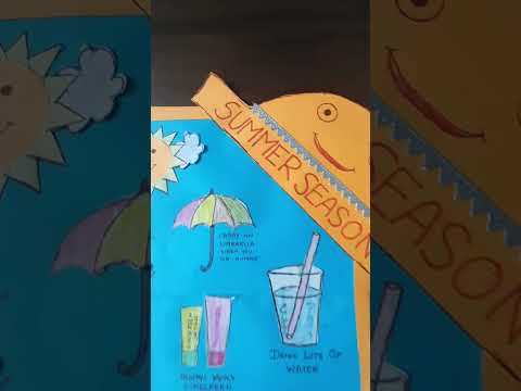 Summer season chart#youtubefeed #summer #shortsfeed ##schoolactivity #nursery