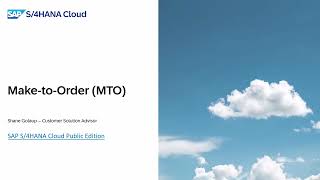 Download lagu Make-to-Order (MTO) with SAP S/4HANA Cloud Public Edition mp3 Download lagu Make-to-Order (MTO) with SAP S/4HANA Cloud Public Edition mp3