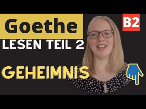 Goethe Zertifikat B2 Lesen Teil 2 / Erfolgreich Goethe B2 Lesen Teil 2 meistern #goethezertifikatb2