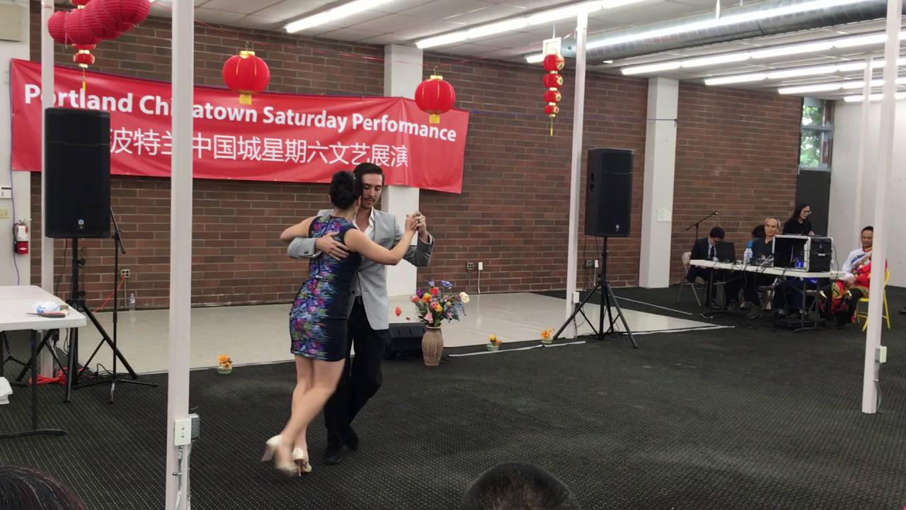 Dominic Bridge and Remanda Xiang Performing for PDX China town Revitalization Program(1 of 2)