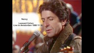 Nancy    Leonard Cohen Live in Amsterdam 1980 11 30