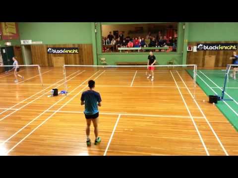 Badminton Victoria Cordova Bay April 22nd 2017 BK Open MS Final G2 Antonio Vs Eugene