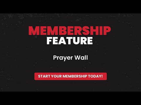 The Uncommen Membership: Prayer Wall