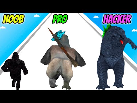 Kaiju Brawl - NOOB vs PRO vs HACKER