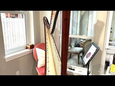 MY PEDAL HARP IS HERE!