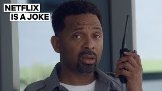 Mike Epps Pranks Netflix Employees as Security Guard | Netflix Is A Joke