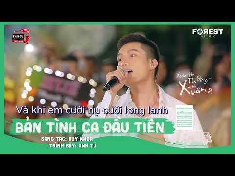 [BEAT GỐC CHUẨN] " Bản tình ca đầu tiên " by Anh Tú | Live at XHTDRLX | KARAOKE